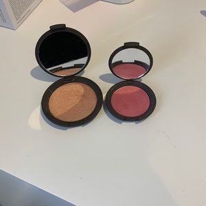 Becca champagne pop highlighter and foxglove blush
